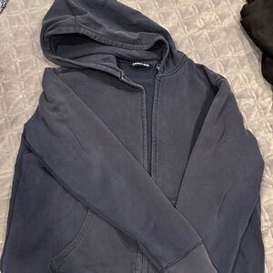 Lands' End Men's Deep Blue Zip-Up Sweater